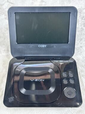 COBY TFDVD7011 Portable DVD Player 7" Tested Works No Adapter